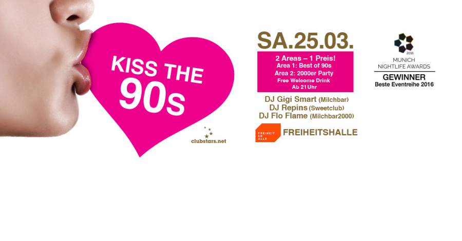 Kiss the 90s - Münchens größte 90s Party